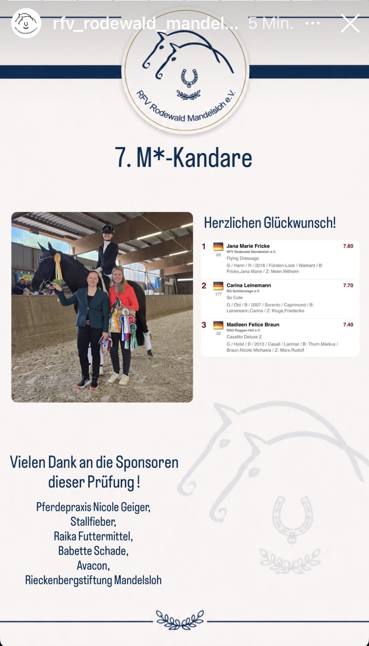 RFV Rodewald Mandelsloh e.V. Mai 2026